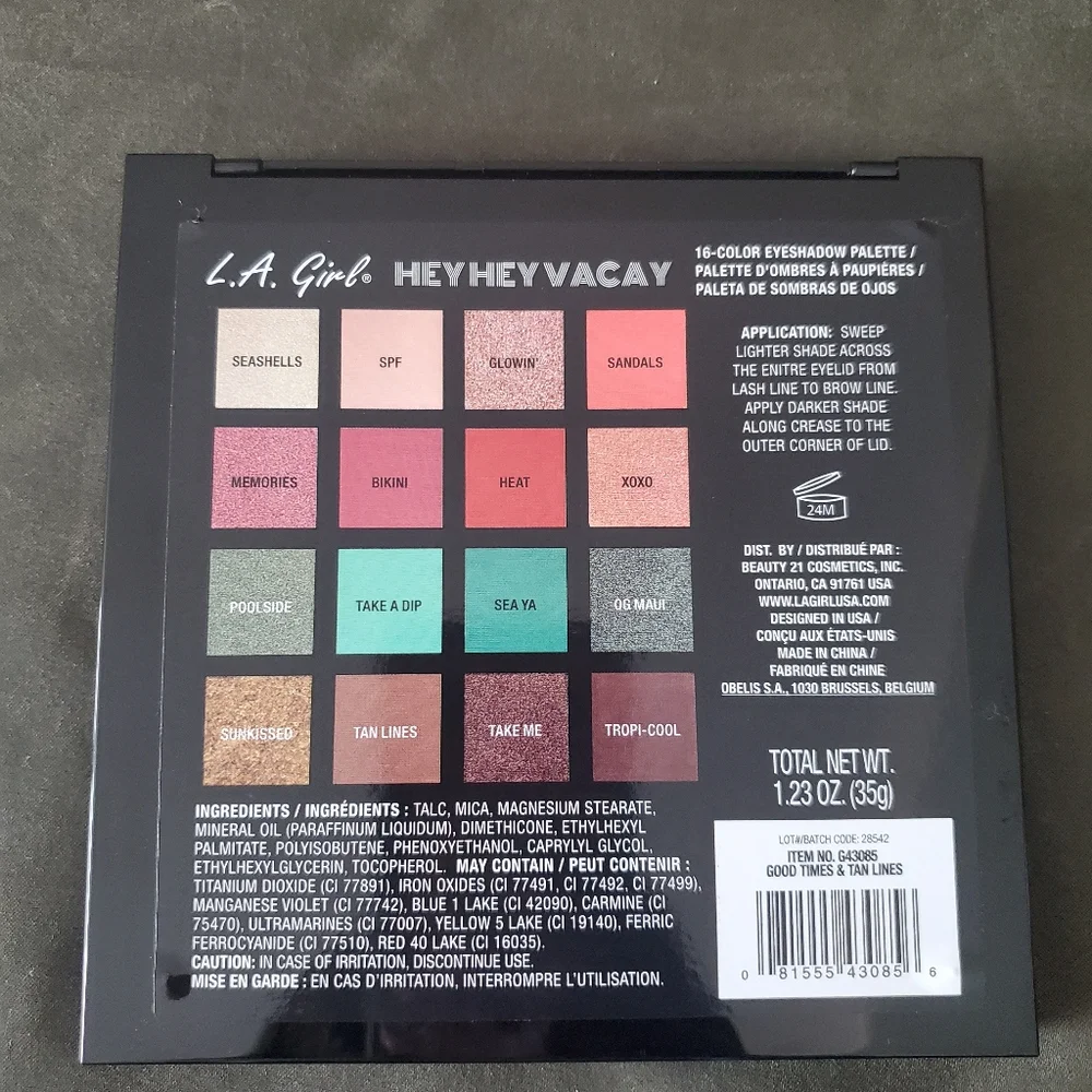 L.A. girl Hey Hey Vacay eyeshadow palette